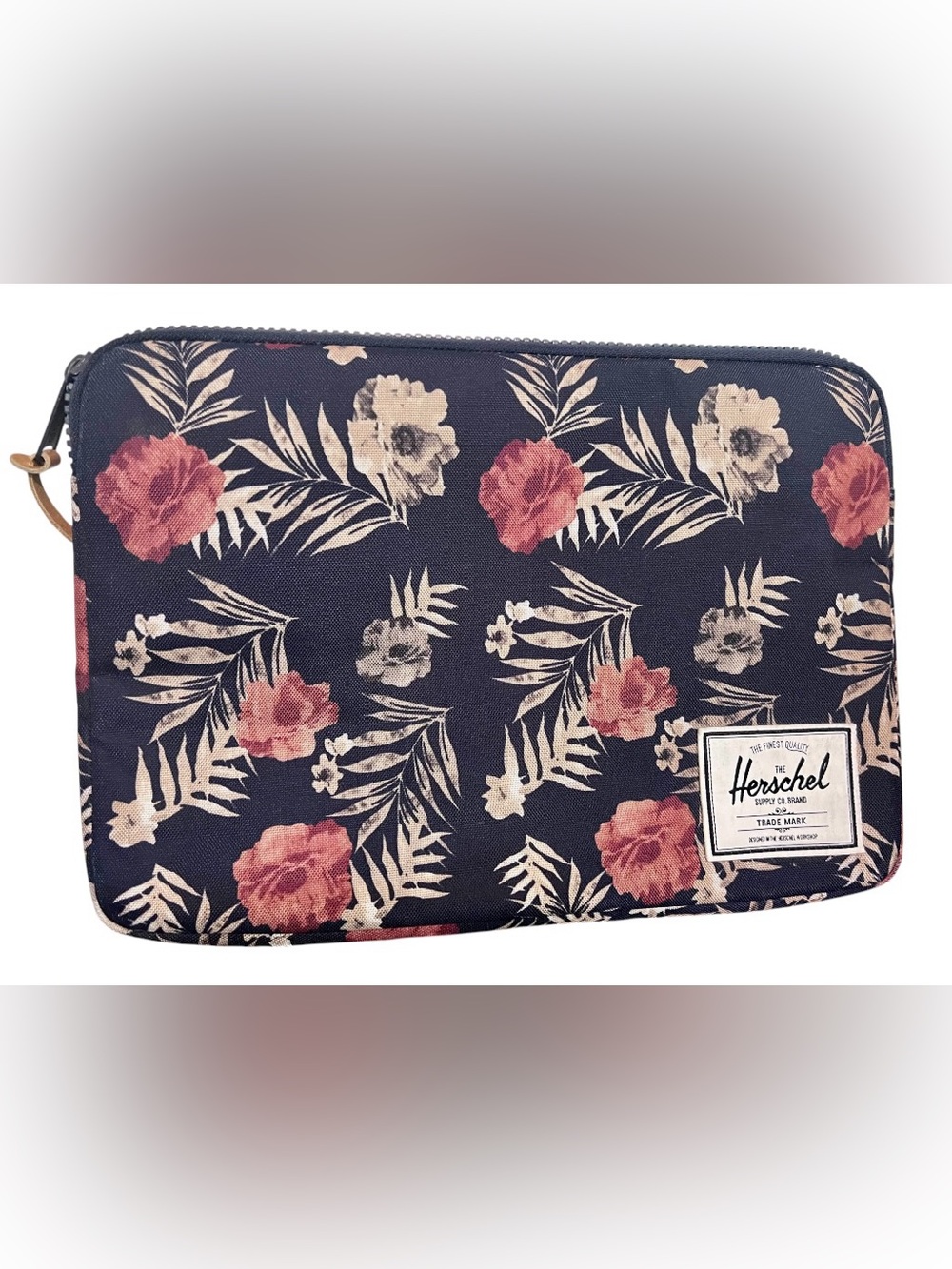 Herschel 13” Laptop Sleeve Case – Floral Print | Navy Pink